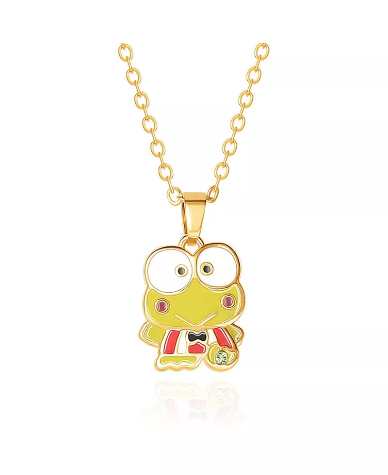 Sanrio Enamel Kerropi 3D Pendant, 16+ 2'' Chain